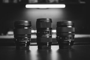 three different lenses - Camera Lens Terminology Explained