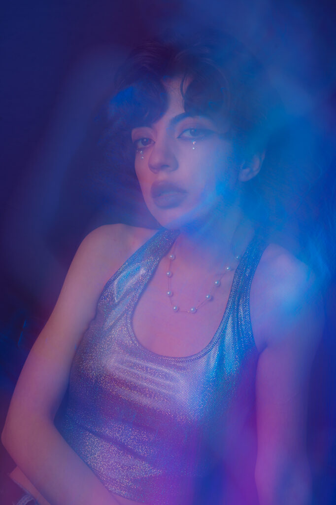 light streak portrait / shutter drag portrait example 8