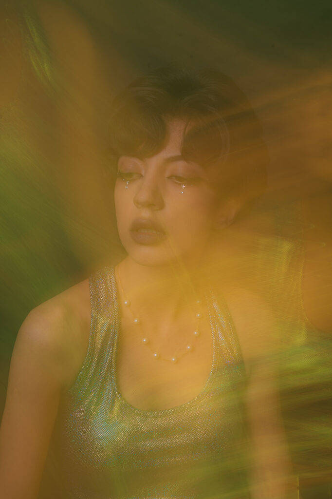 light streak portrait / shutter drag portrait example 10